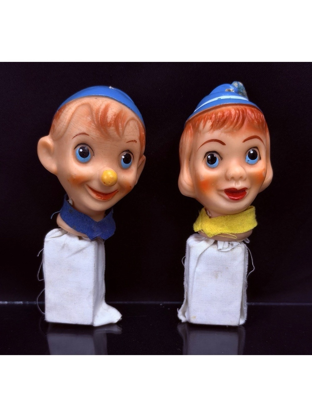 Vintage Rubber Heads For Fairy Tale Puppets or Dolls